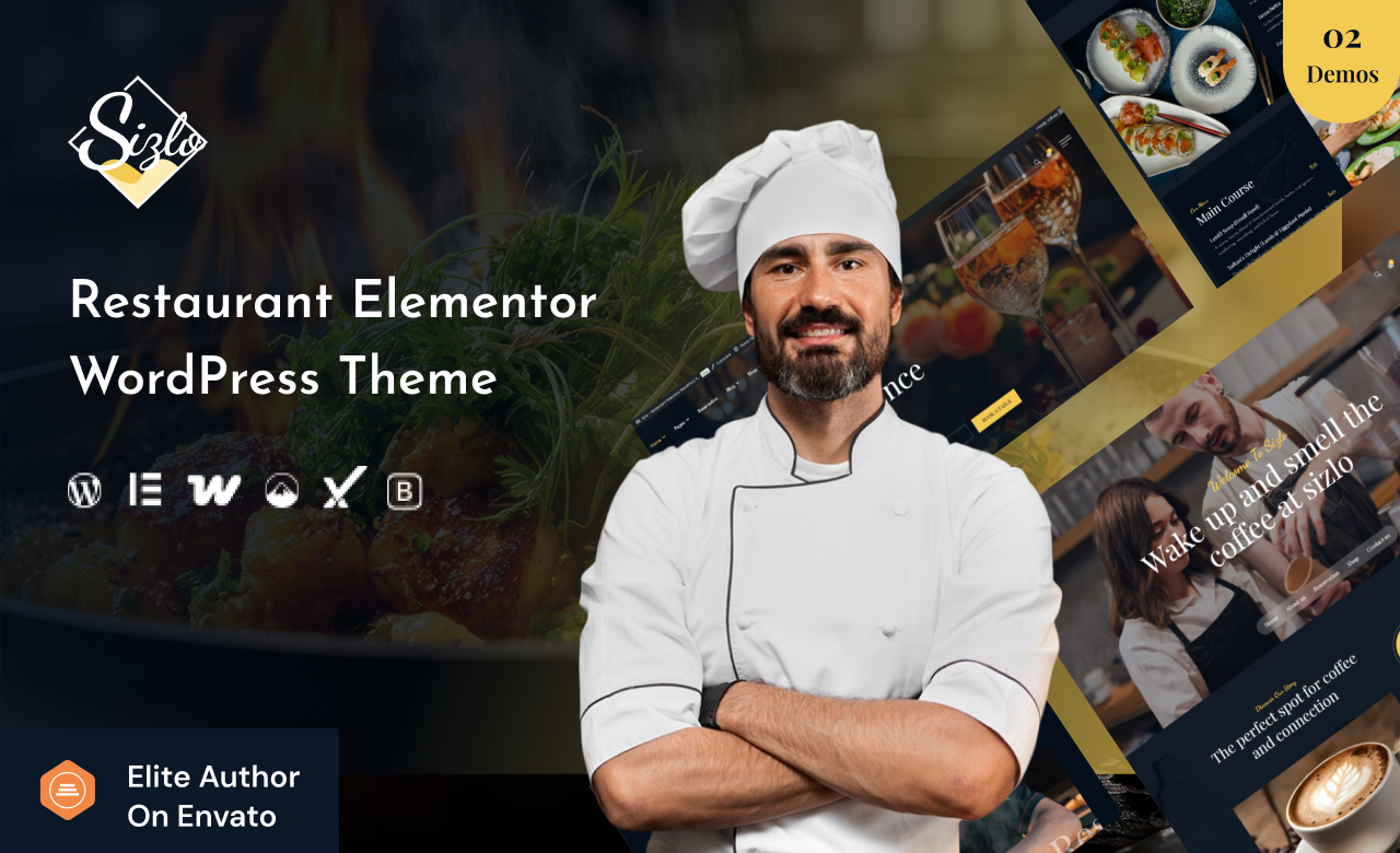 Sizlo Restaurant Elementor WordPress Theme